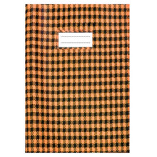 Protège-Cahier En PVC Vichy 17x22 cm, Orange - Purple