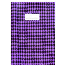 Protège-Cahier En PVC Vichy 17x22 cm, Violet - Purple