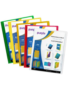 Protège-Documents Personnalisable 60 Vues, Evidence - Purple