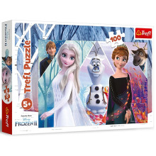 Puzzle 100 Pcs, Frozen II Terre Enchantée - Trefl