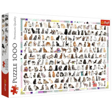 Puzzle 1000 Pcs, Chats - Trefl