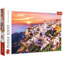 Puzzle 1000 Pcs, Un Coucher De Soleil Sur Santorin - Trefl