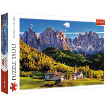 Puzzle 1500 pcs, Val Di Funes en Italie - Trefl