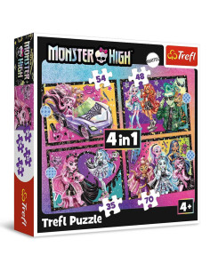 Puzzle 4en1 Monster High - Trefl