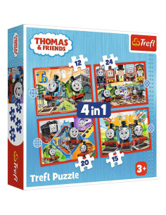 Puzzle 4en1 Thomas and Friends - Trefl