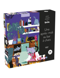 Puzzle 500 pcs, Une Après-Midi au Bar à Chats - First Editions