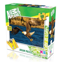 Puzzle Animal Planet Aigle 100pcs 24x34cm - KS Puzzle