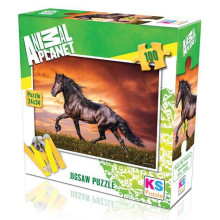 Puzzle Animal Planet Cheval 100pcs 24x34cm - KS Puzzle