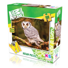 Puzzle Animal Planet Hibou 100pcs 24x34cm - KS Puzzle