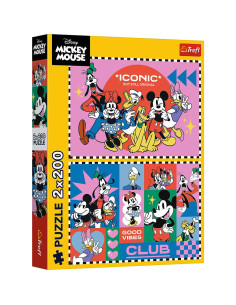 Puzzle Disney 2x200 pcs, Mickey Mouse - Trefl