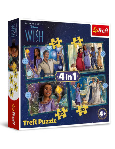 Puzzle Disney 4en1 Wish - Trefl