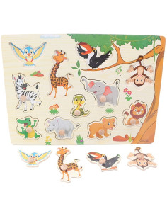 Puzzle Educatif en Bois Animaux