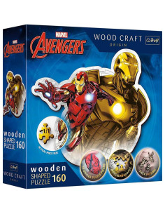 Puzzle en Bois 160 pcs Marvel Avengers, Iron Man - Trefl