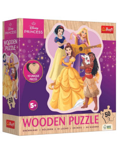 Puzzle en Bois 50 pcs Belles Princesses - Trefl