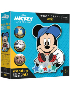 Puzzle en Bois Origin 50 pcs Disney, Mickey and Friends - Trefl