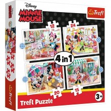 Puzzle Minnie Mouse Disney 4en1 - Trefl