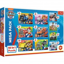 Puzzle Paw Patrol 10en1 MegaPack - Trefl