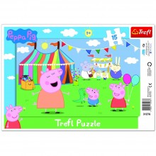Puzzle Peppa Pig Frame 15pcs - Trefl