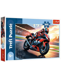 Puzzle Trefl 100Pcs Fast Motorbike - Réf.16489