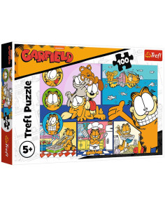 Puzzle Trefl 100Pcs Lazy Garfield - Réf.16521