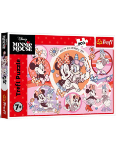 Puzzle Trefl 200 Pcs Disney Minnie Mouse & Daisy - Réf.13343