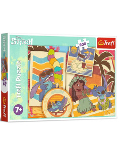 Puzzle Trefl 200 Pcs world of Lilo&Stitch - Réf.13304