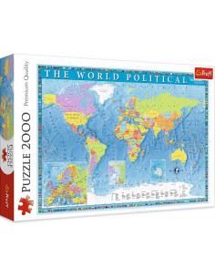 Puzzle Trefl 2000Pcs Carte du Monde - Réf.27099