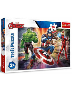 Puzzle Trefl 24 pcs Maxi Marvel Avengers - Réf.14321