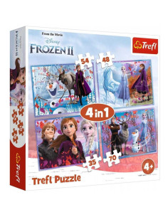 Puzzle Trefl 4en1 Frozen 2 - Réf.34323