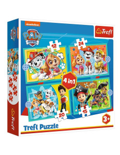 Puzzle Trefl 4en1 Paw Patrol - Réf.34346