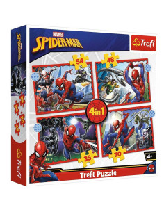 Puzzle Trefl 4en1 Spiderman - Réf.34384