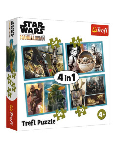 Puzzle Trefl 4en1 Star Wars - Réf.34397
