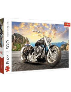 Puzzle Trefl 500Pcs Black Motorcykle - Réf.37384