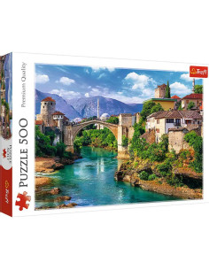 Puzzle Trefl 500Pcs Old Bridge in Mostar, Bosnia and Herzegovina - Réf.37333