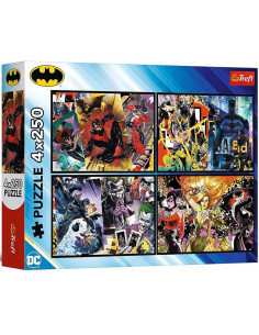 Puzzle Trefl DC Comics Batman 4x250 pcs - Réf.13310