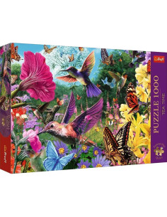 Puzzle Trefl Premium Plus Quality 1000 Pcs Tea Time: Hummingbird Garden - Réf.10806