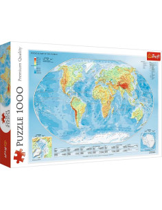 Puzzle Trefl Premium Quality 1000 Pcs Le Monde - Réf.10463