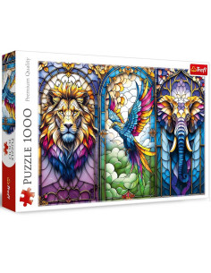Puzzle Trefl Premium Quality 1000 Pcs Stained Glass Animal - Réf.10957