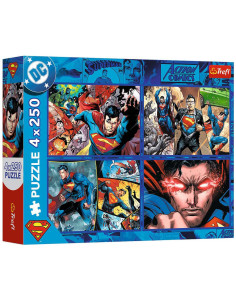 Puzzle Trefl Superman DC Comics 4x250 pcs - Réf.13312