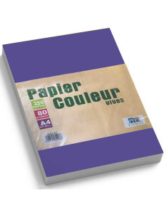 Rame Papier A4 Violet 80Gr, 250F - Ribat