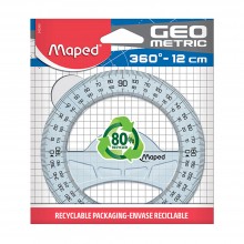 Rapporteur Geometric Maped 360° 12cm - Réf.242360