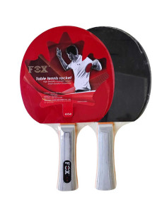 Raquettes de Tennis de Table Ping Pong FOX avec Housse