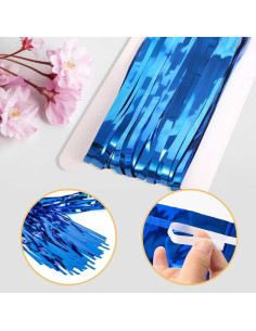 Rideaux à Franges en Feuille d'Aluminium Métallique Pour Décoration