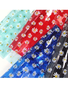 Rouleau Papier Cadeaux Transparent, Marguerites
