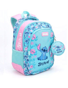 Sac à Dos 2 Compartiments Stitch Turquoise - Kalino