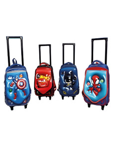 Sac à Dos à Roulettes 1 Compartiment Super-Héros HB - Réf.2050