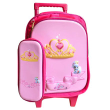 Sac À Dos À Roulettes Trolley Avec Trousse, Pour Ecoliers