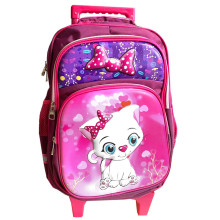 Sac À Dos À Roulettes Trolley Chatte, Pour Ecoliers