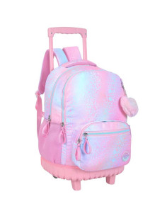 Sac à Dos à Roulettes Trolley, Iris Rose - Marshmallow