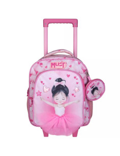 Sac à Dos à Roulettes Trolley Maternelle Must Team, Ballerine - Réf.587260